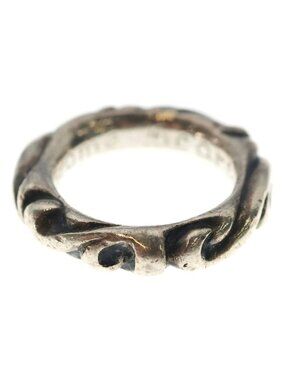 Chrome Hearts Scrl Band Scroll Ring Silver